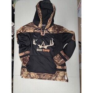 Gamehide Sweatshirt Men Medium Deer Camp Camo Hoodie Hunting (AA63)